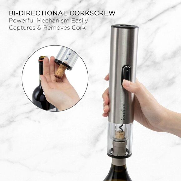 NWT Ivation Stainless Steel Electric Wine Opener Set - Picture 11 of 13